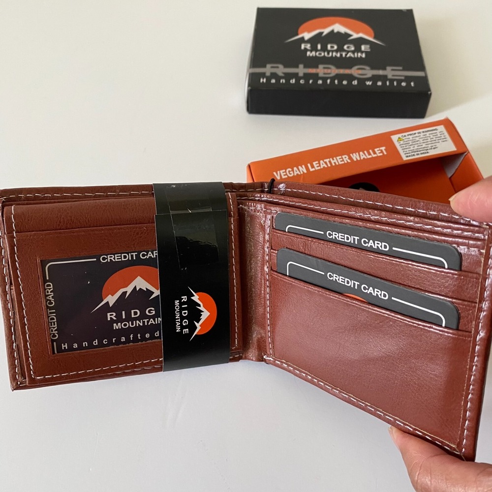 Ridge Mountain Wallet Mens OS Brown New Western Star Concho Studded Bifold